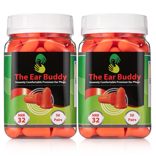 The Ear Buddy Premium Foam Ear Plugs, Pack of 2